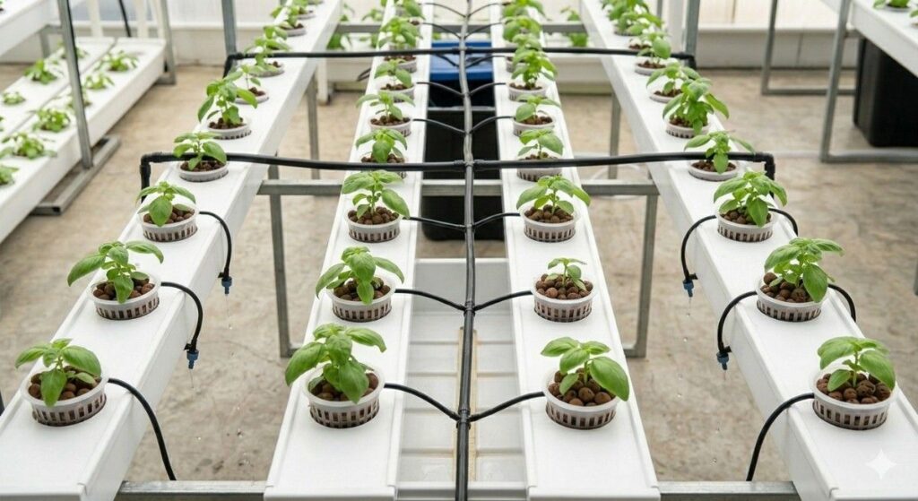 hydroponic-distribution-tubing-grow-tray-network