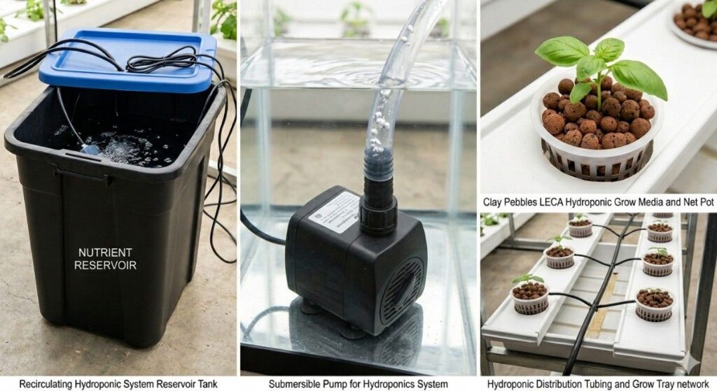 recirculating-hydroponic-system-component-collage