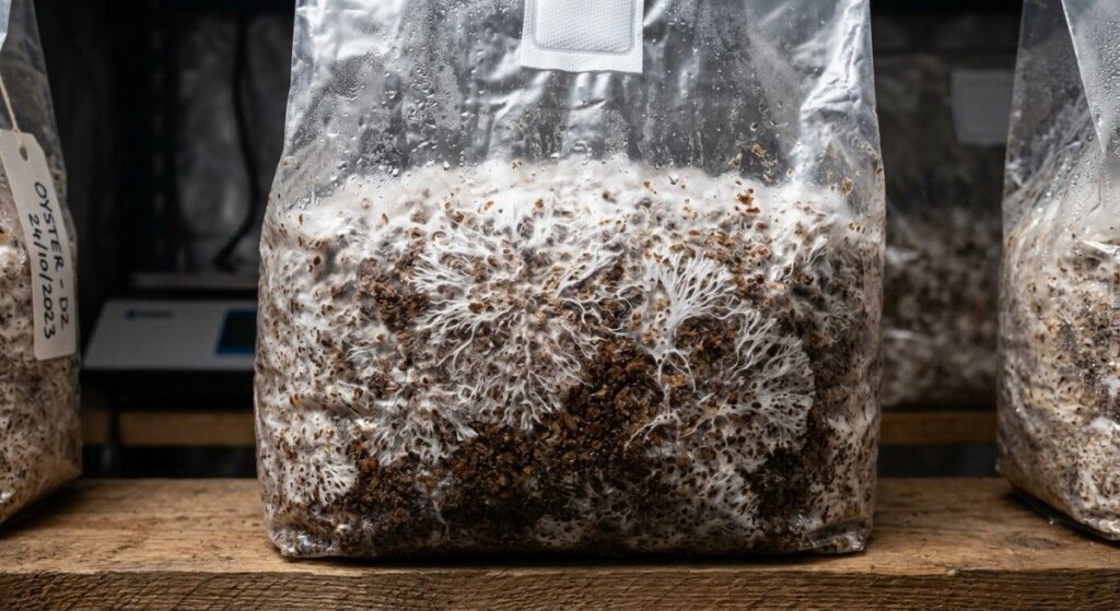 mushroom-mycelium-growing-sawdust-substrate