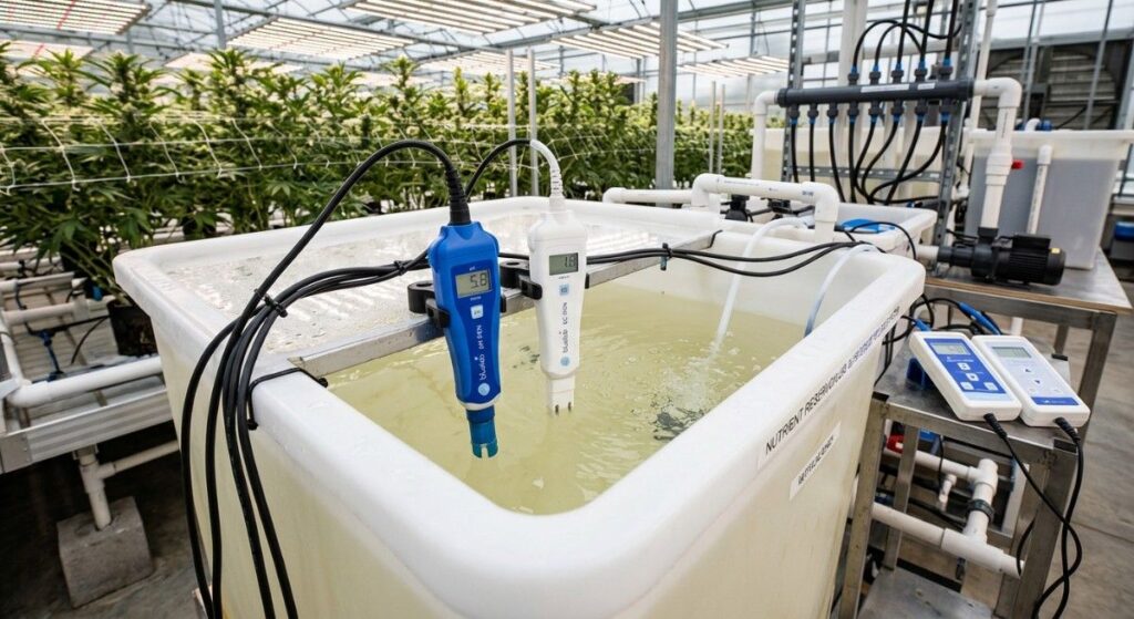 pH-EC-sensors-inside-nutrient-tank