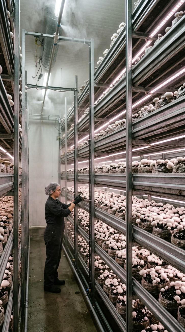 vertical-indoor-mushroom-farming-shelve