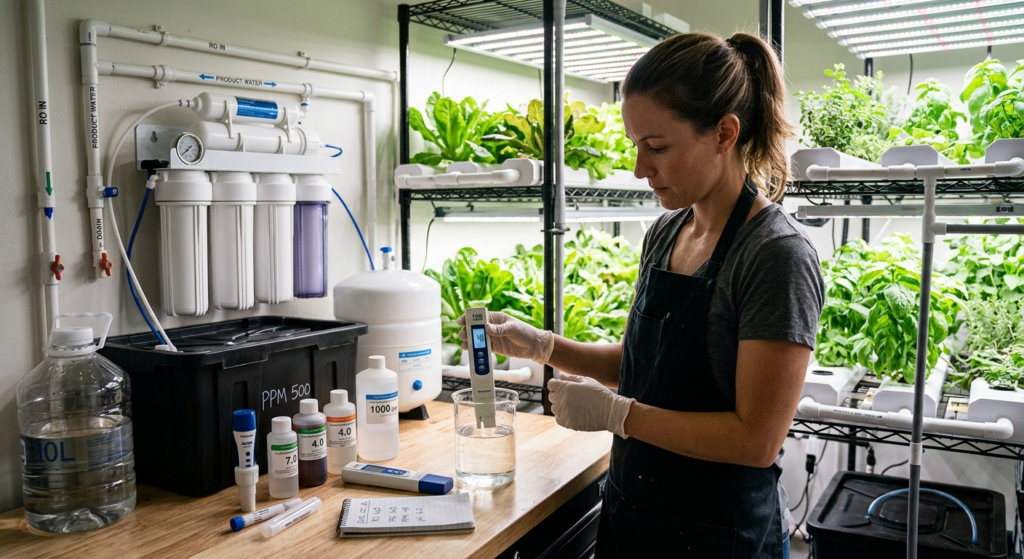 hydroponic-lettuce-crop-grown-reverse-osmosis-water-system