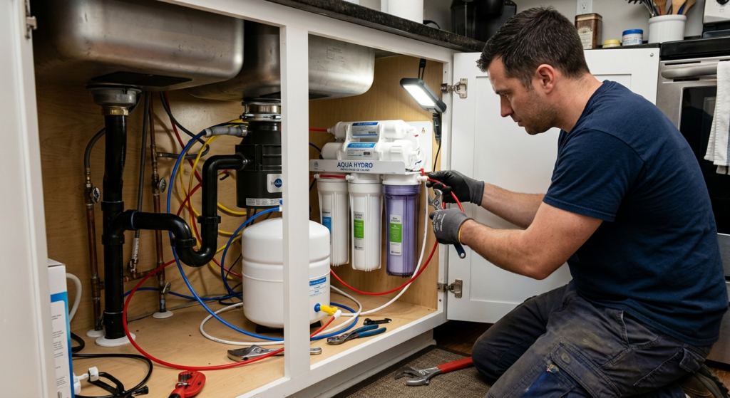 testing-PPM-levels-water-hydroponic-reverse-osmosis-system